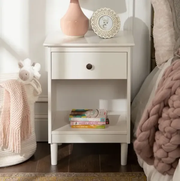 Spencer Classic White Nightstand - Walker Edison