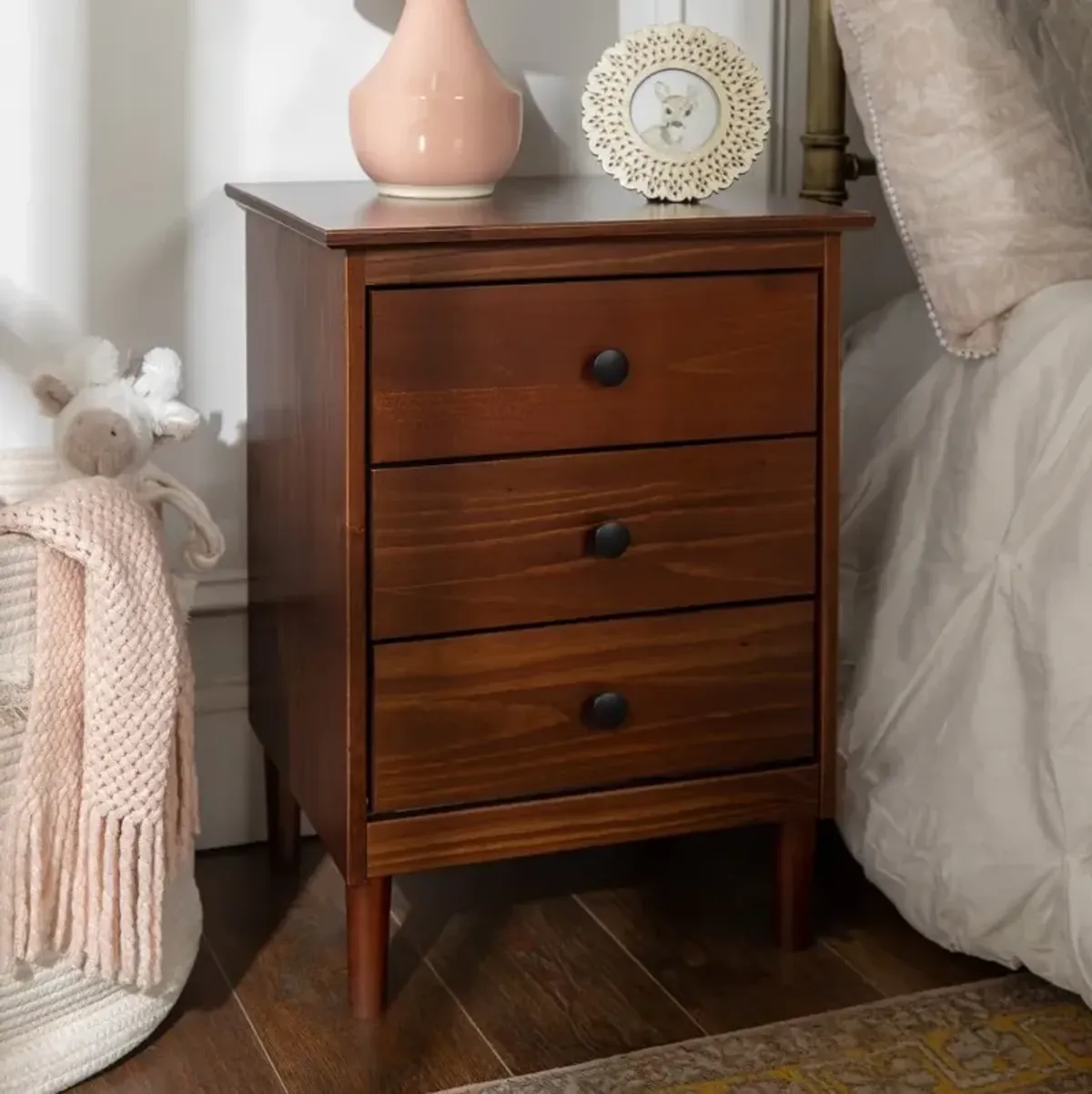 Spencer Classic Walnut Nightstand - Walker Edison