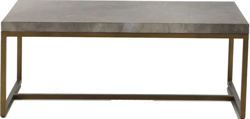 Roka Gray Honed Marble Coffee Table