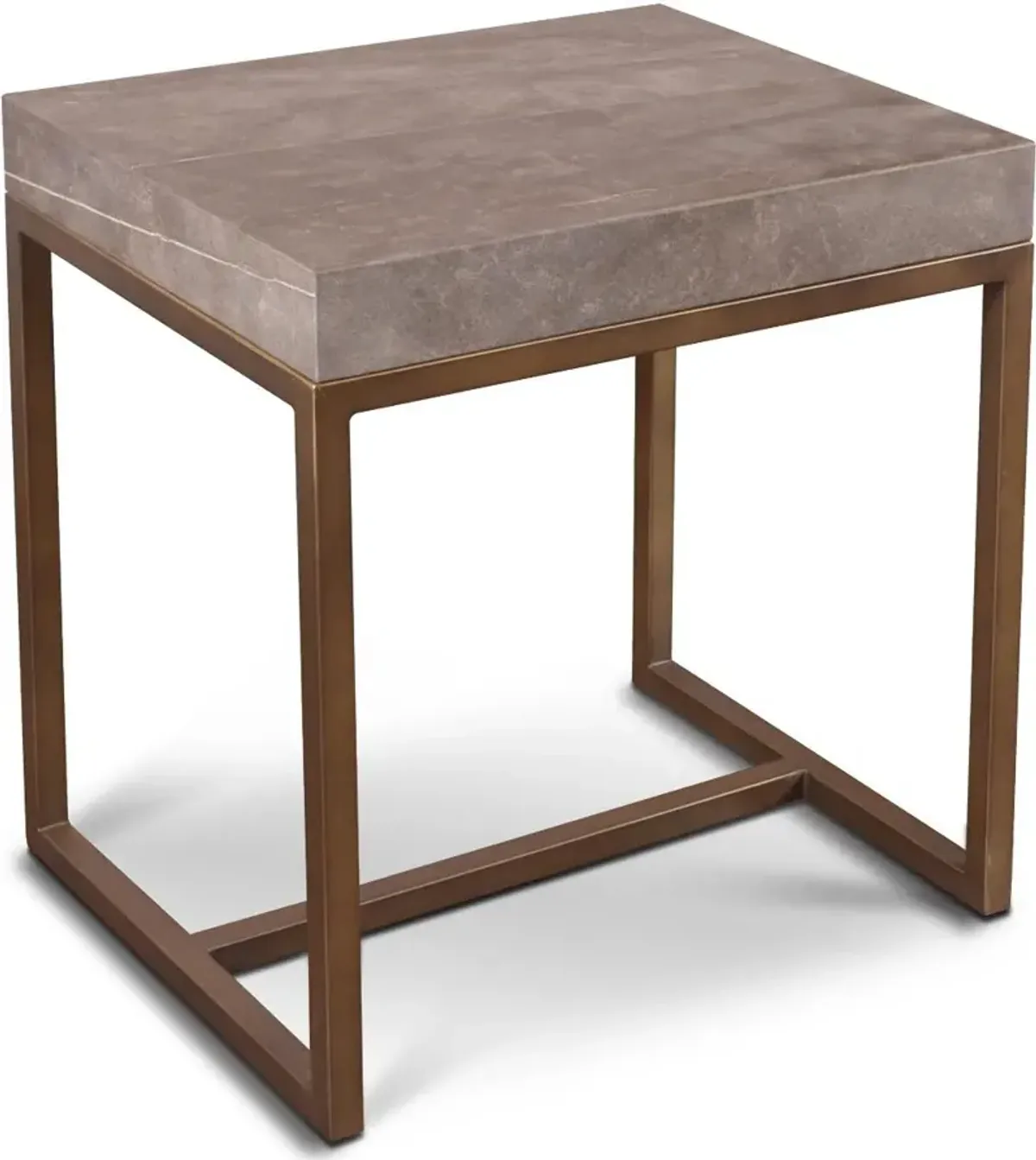 Roka Gray Marble End Table