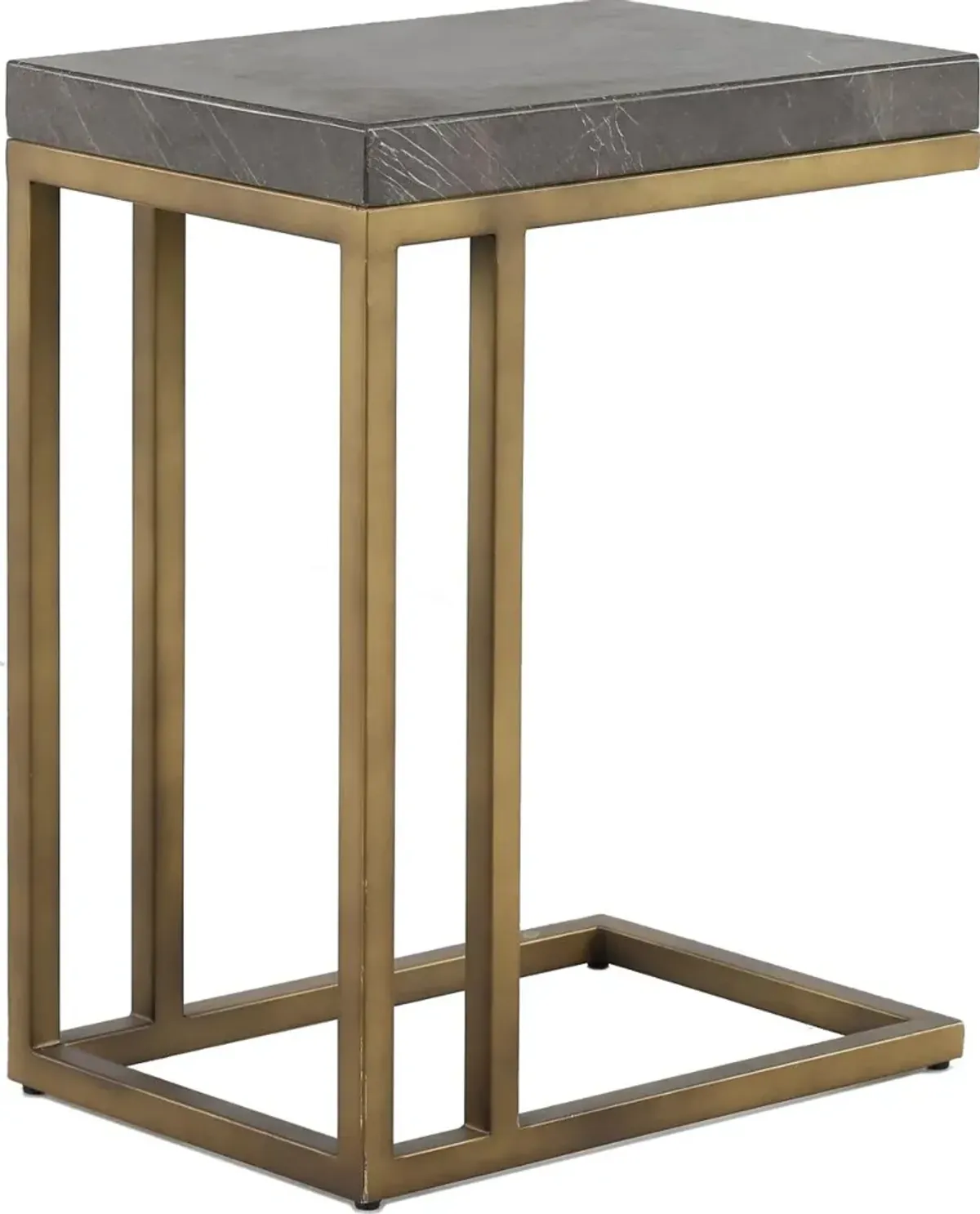 Roka Gray Marble Side Table