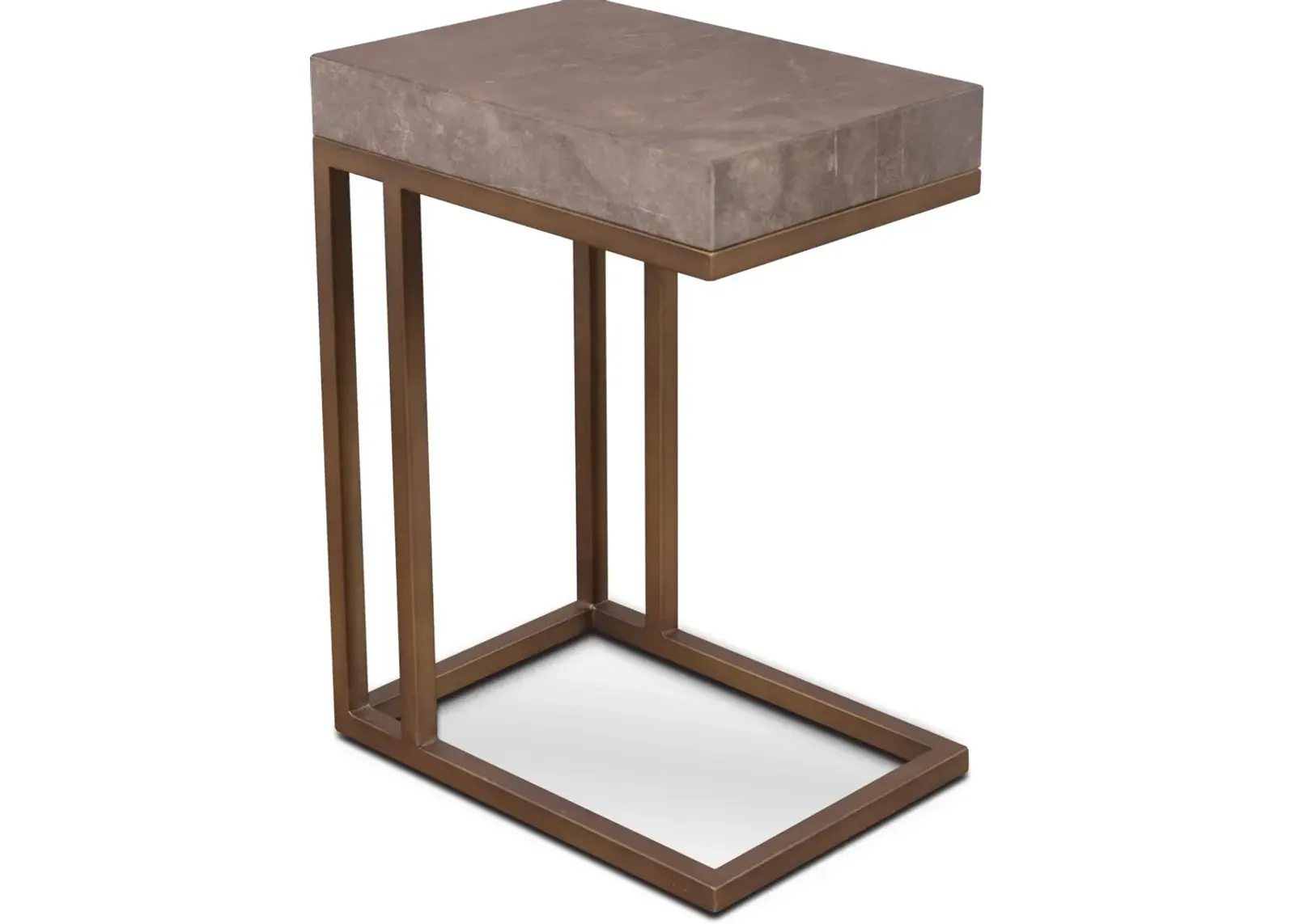 Roka Gray Marble Side Table