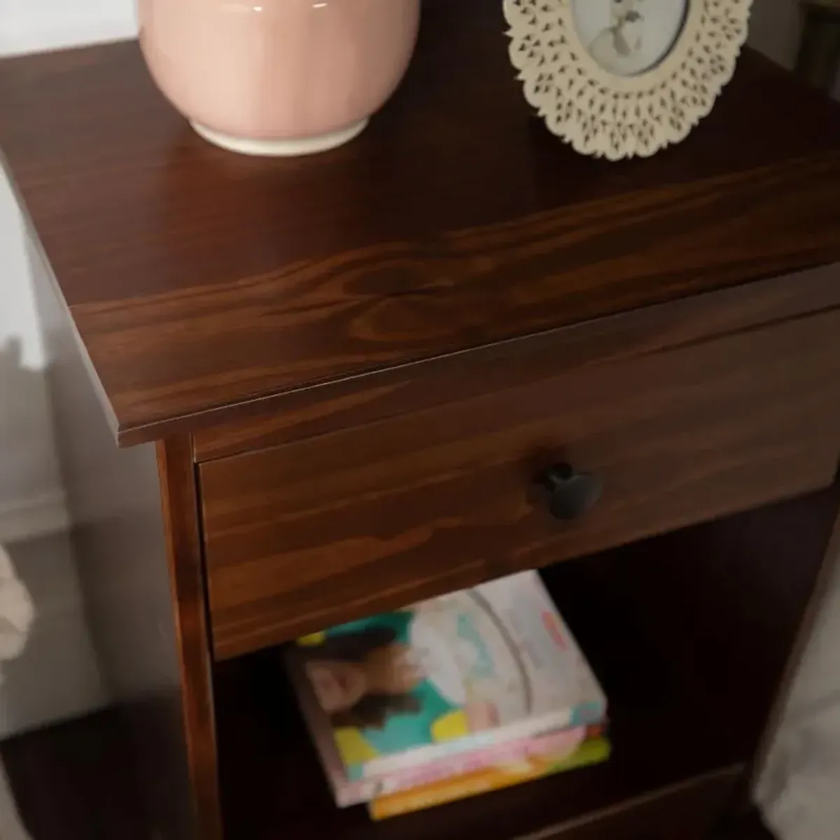 Spencer Classic Walnut Nightstand - Walker Edison