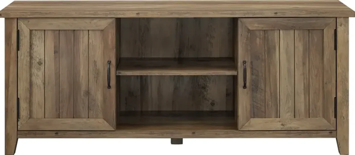 Carin Rustic Oak 58 Inch TV Stand - Walker Edison