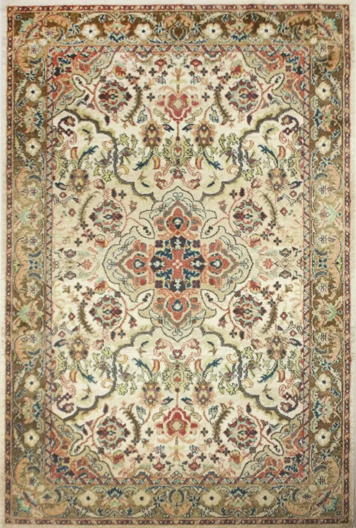 4 x 6 Small Traditional Bodhi Beige Area Rug - Buckingham