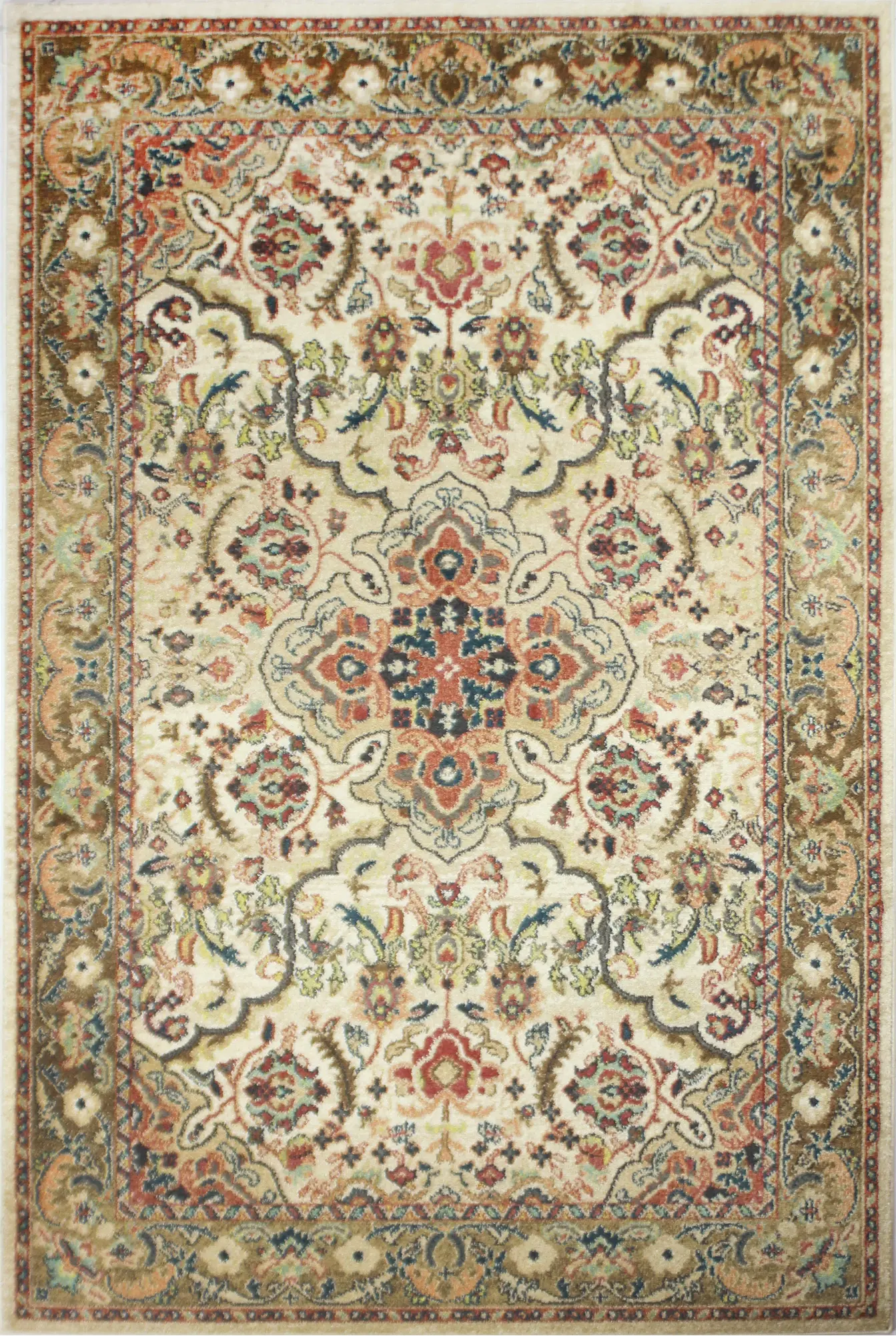 4 x 6 Small Traditional Bodhi Beige Area Rug - Buckingham