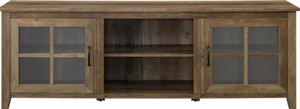 Fallon Rustic Oak 70 Inch Wood TV Stand - Walker Edison