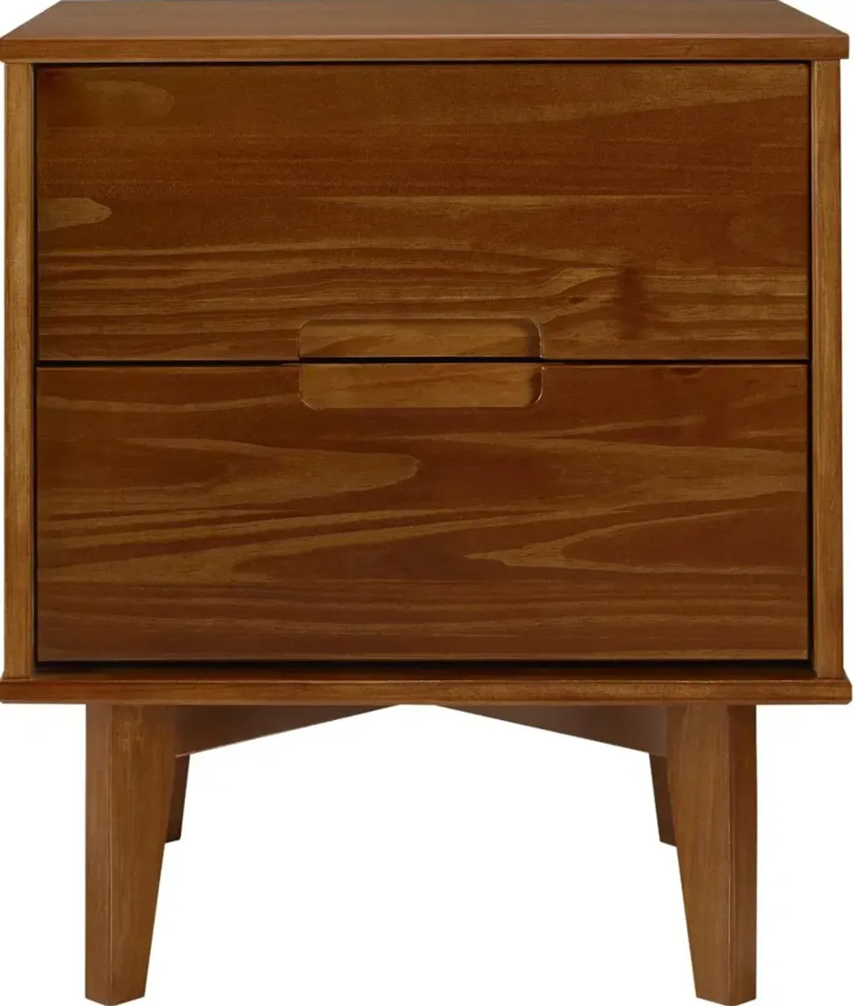 Sloane Mid-Century Modern Walnut Brown Nightstand - Walker Edison