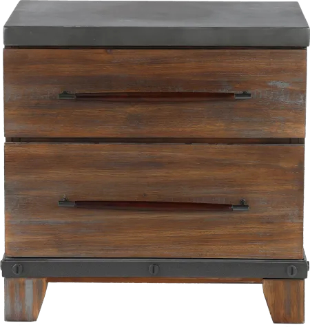 Forge Rustic Brown Nightstand