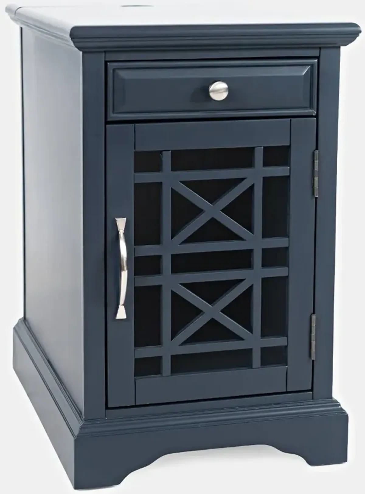 Craftsman Navy Blue Side Table