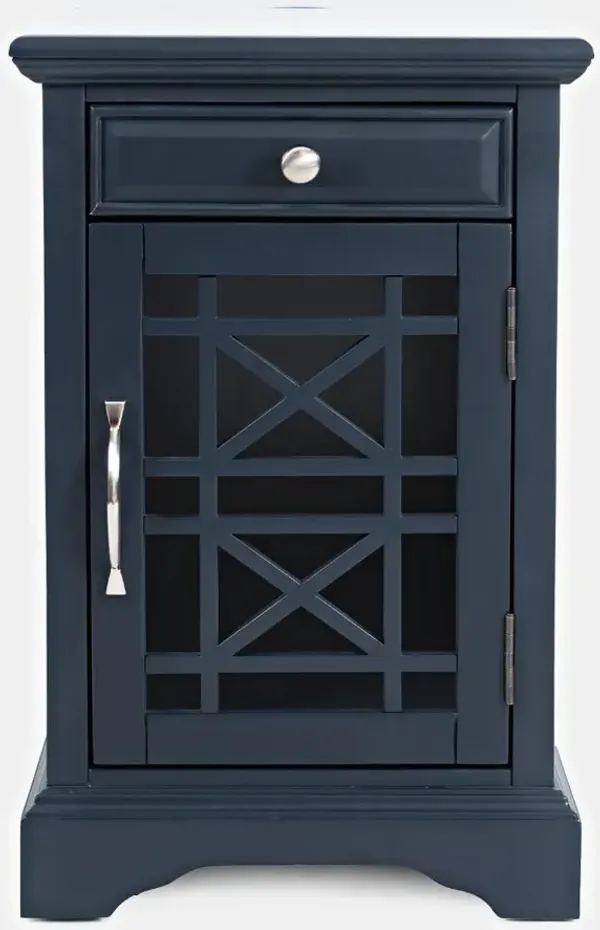 Craftsman Navy Blue Side Table