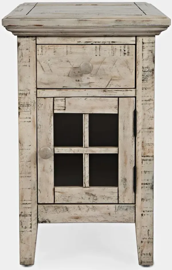 Rustic Shores White Side Table