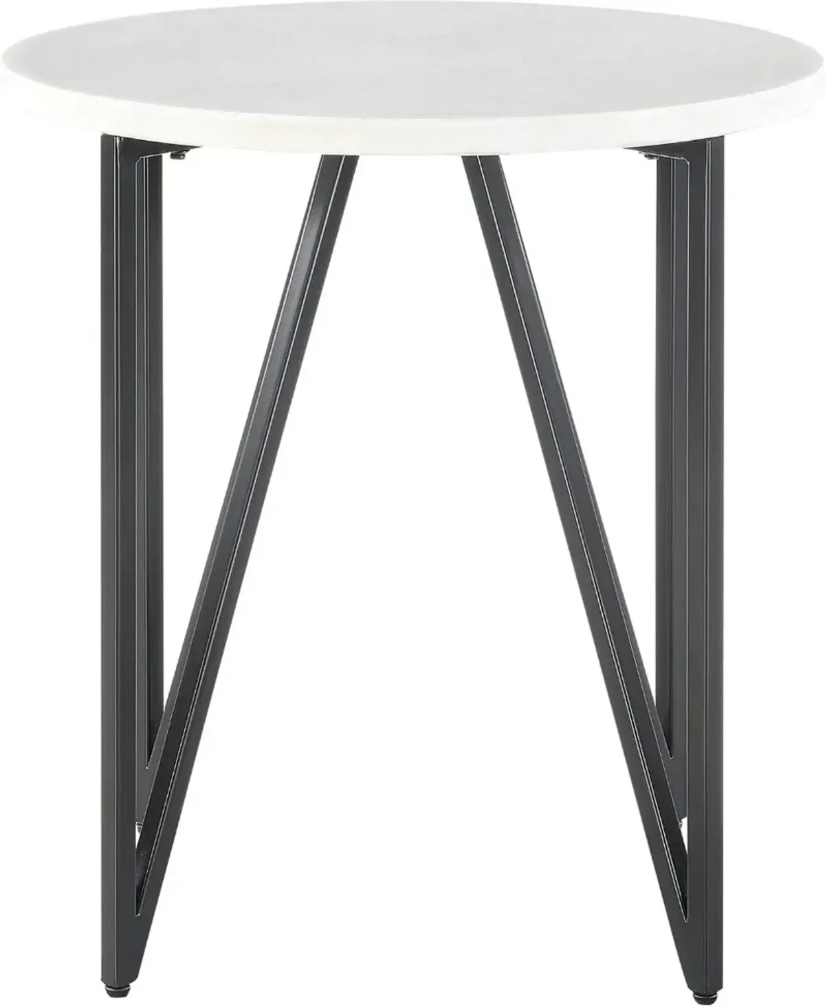 Cedric Round Marble End Table