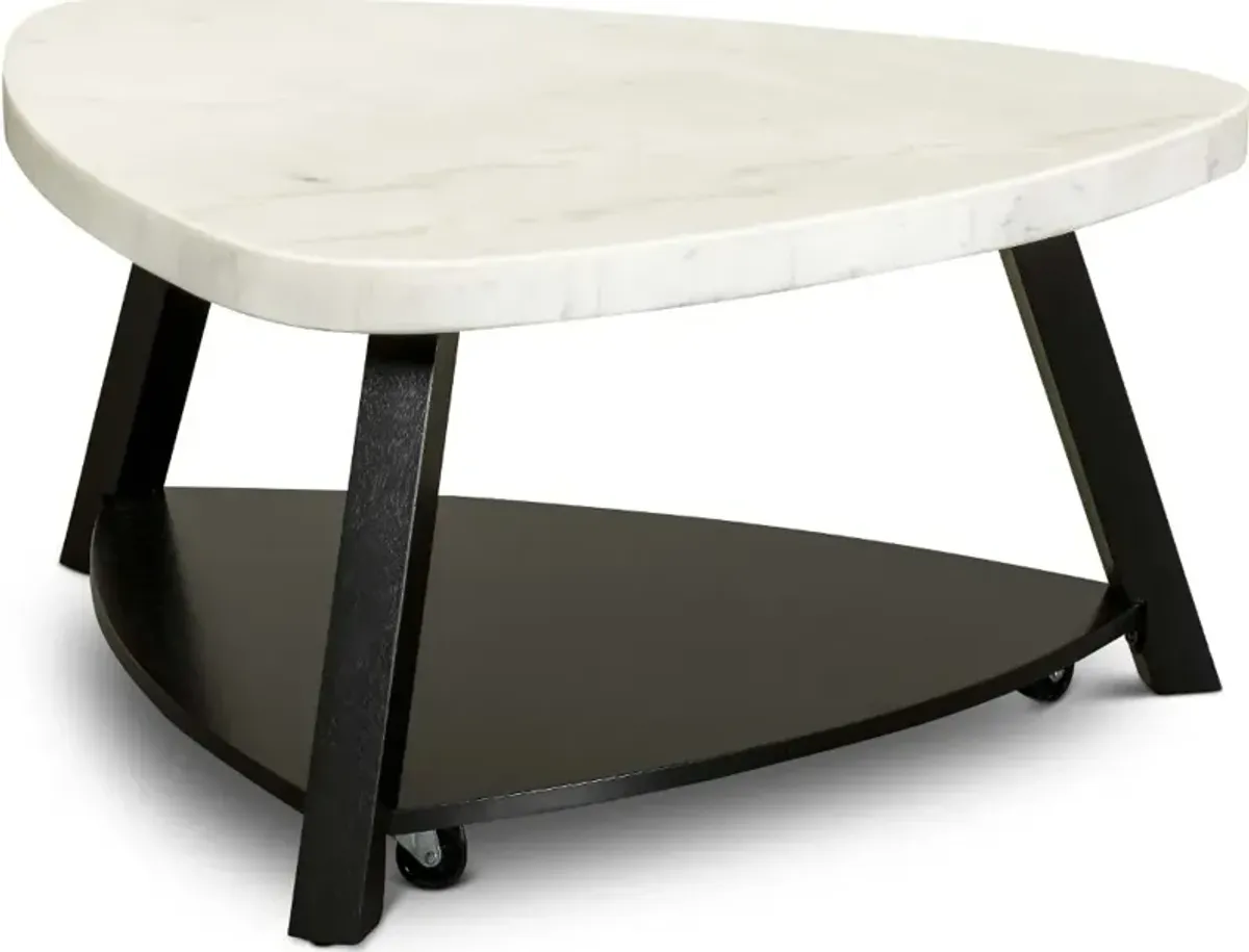 Trinity White Marble Coffee Table