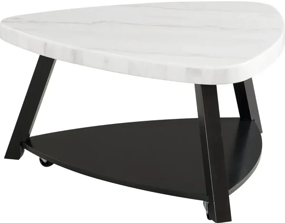 Trinity White Marble Coffee Table