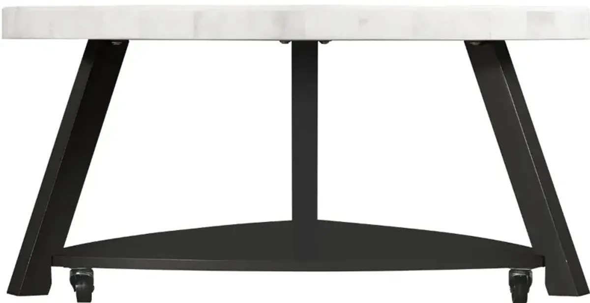 Trinity White Marble Coffee Table