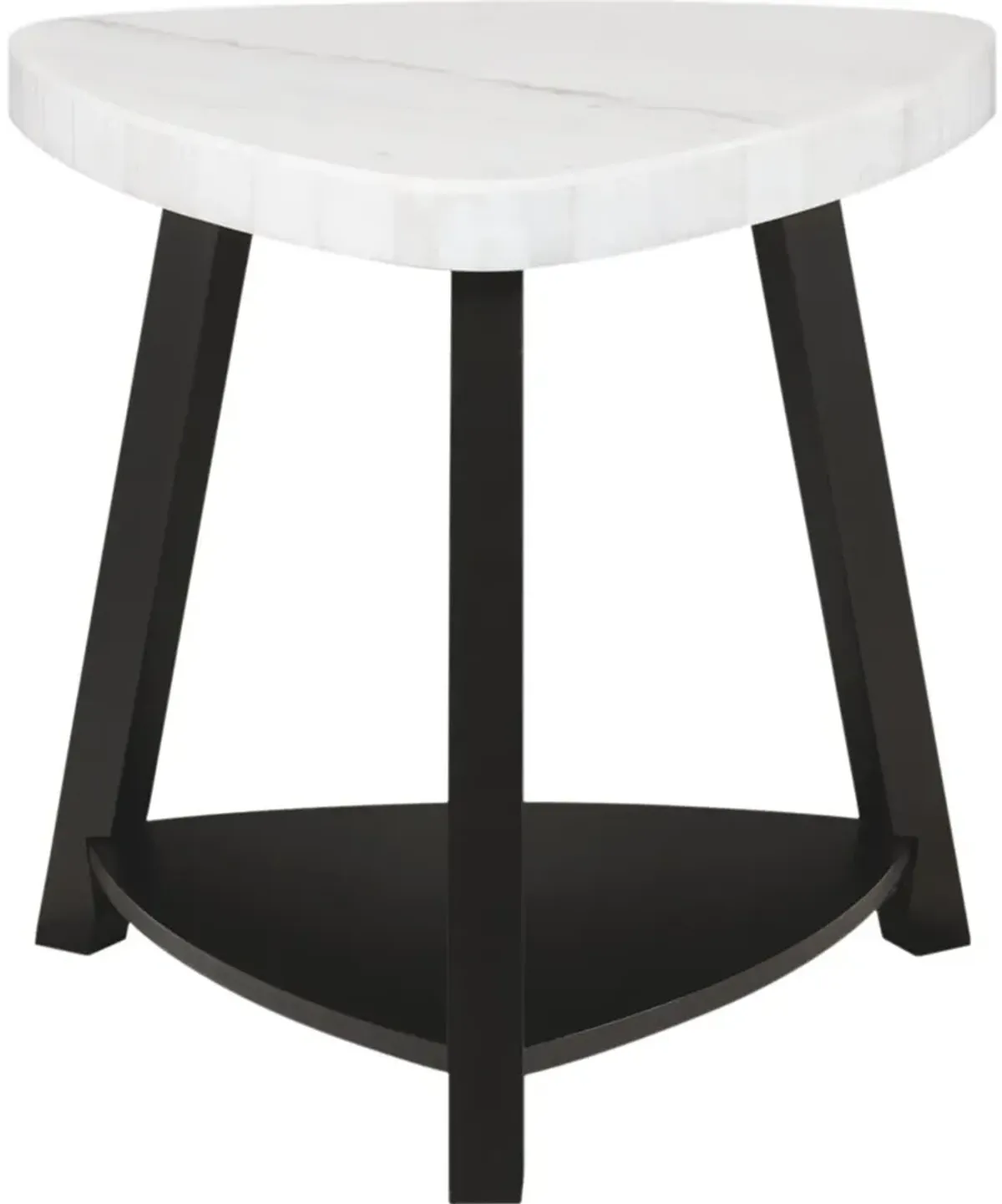 Trinity White Marble End Table