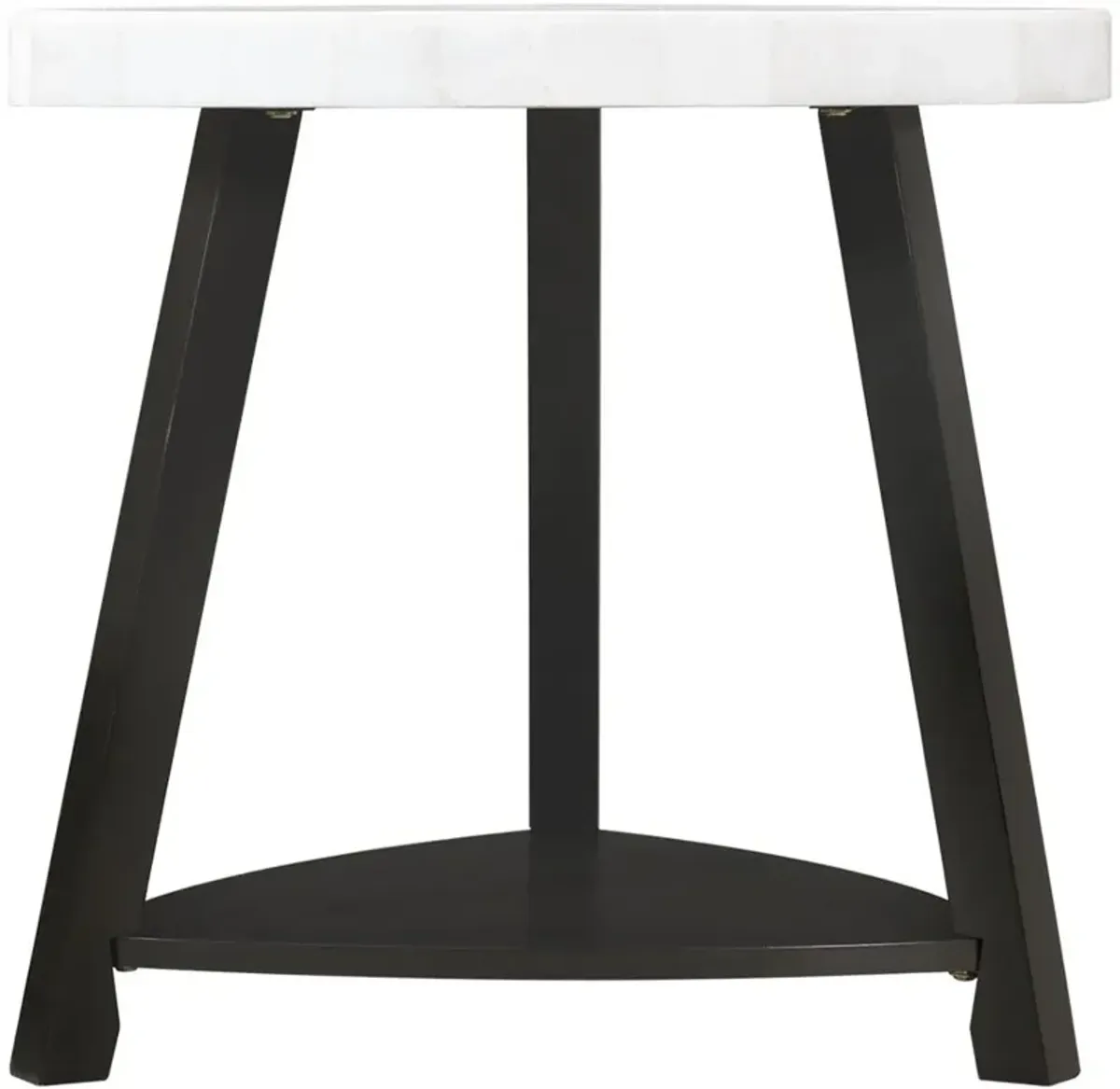 Trinity White Marble End Table