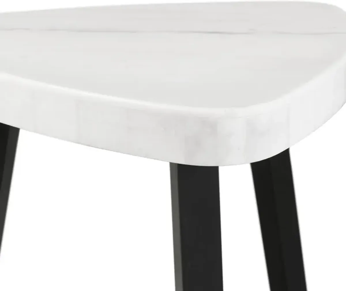 Trinity White Marble End Table