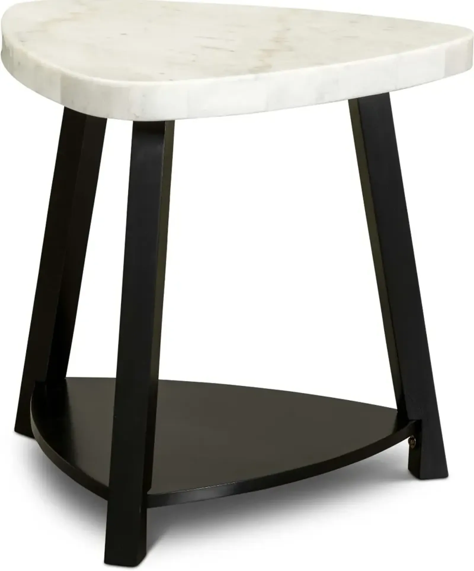 Trinity White Marble End Table