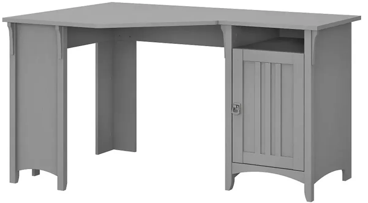 Salinas Cape Cod Gray Corner Pedestal Desk