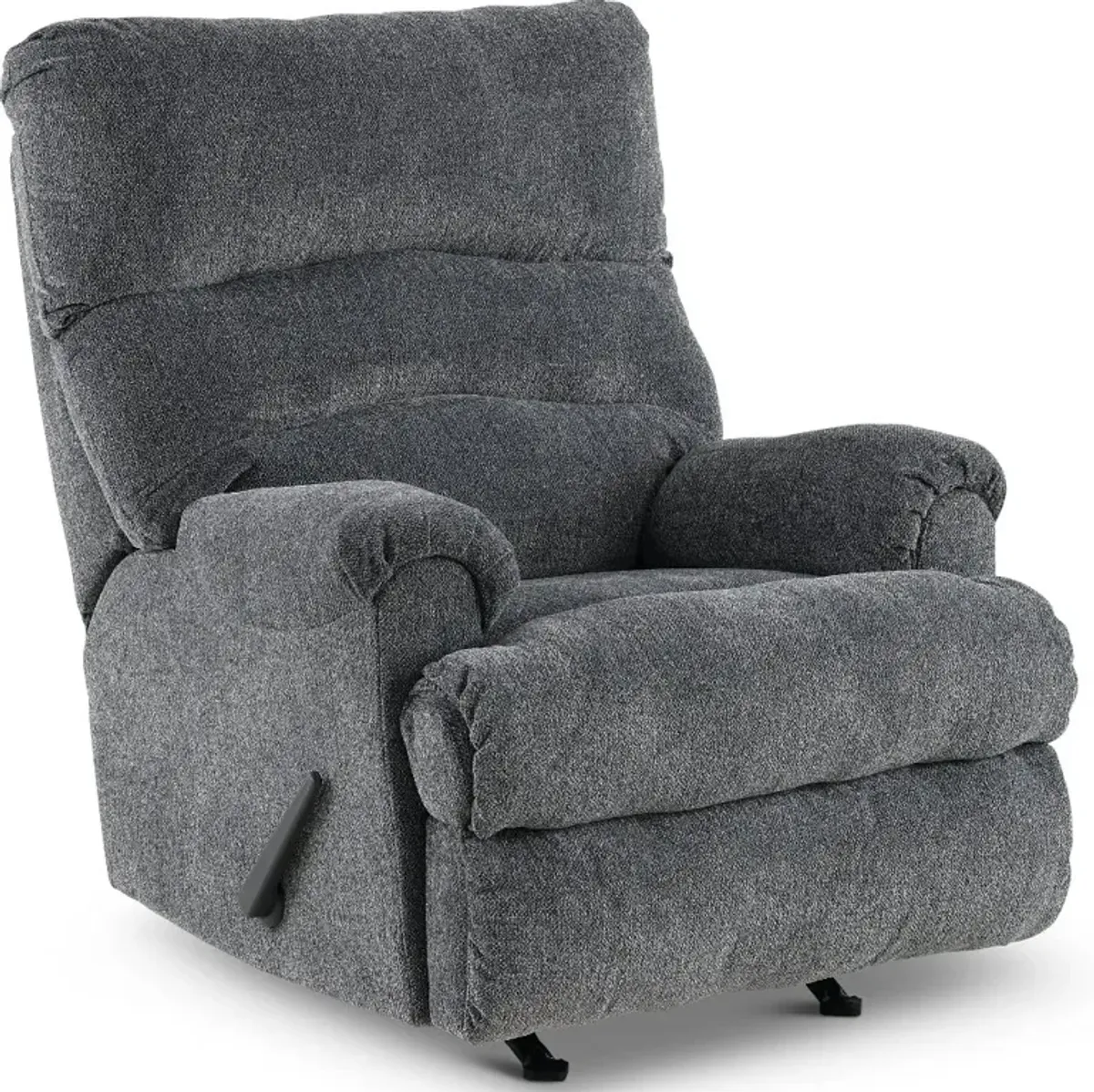 Manfort Charcoal Gray Rocker Recliner