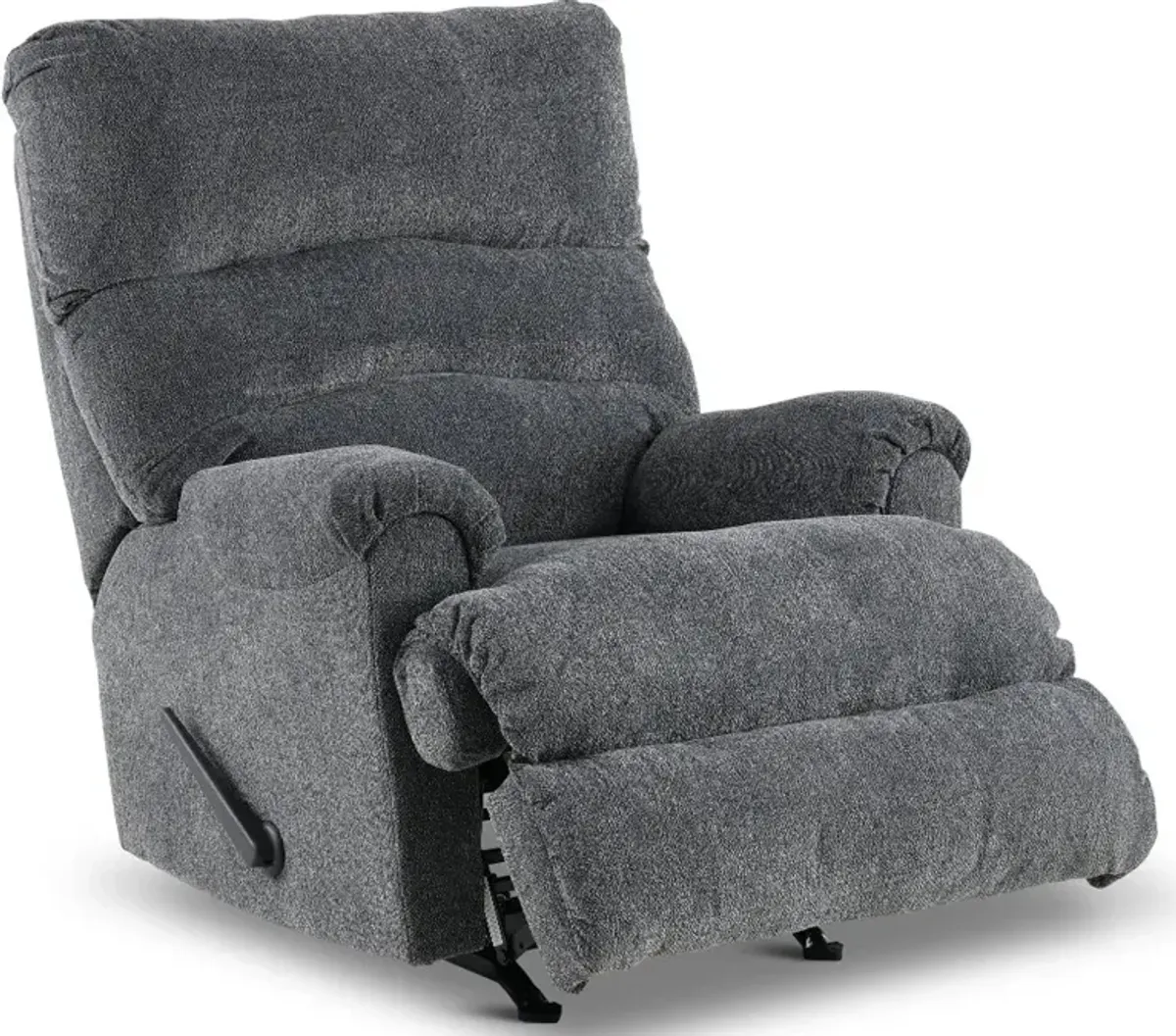 Manfort Charcoal Gray Rocker Recliner