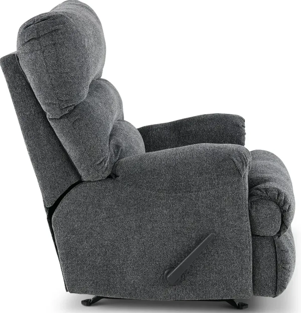 Manfort Charcoal Gray Rocker Recliner