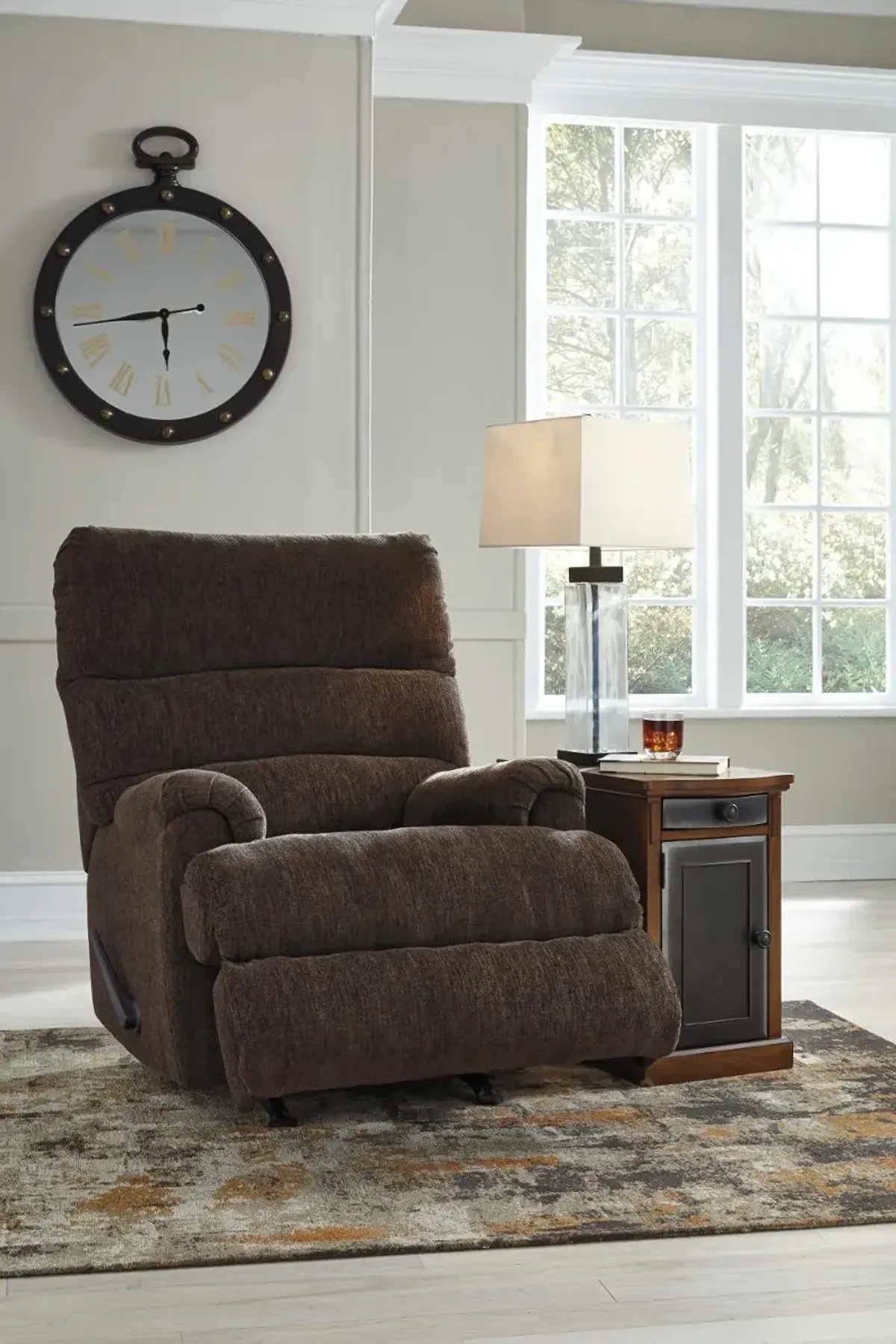 Manfort Brown Rocker Recliner