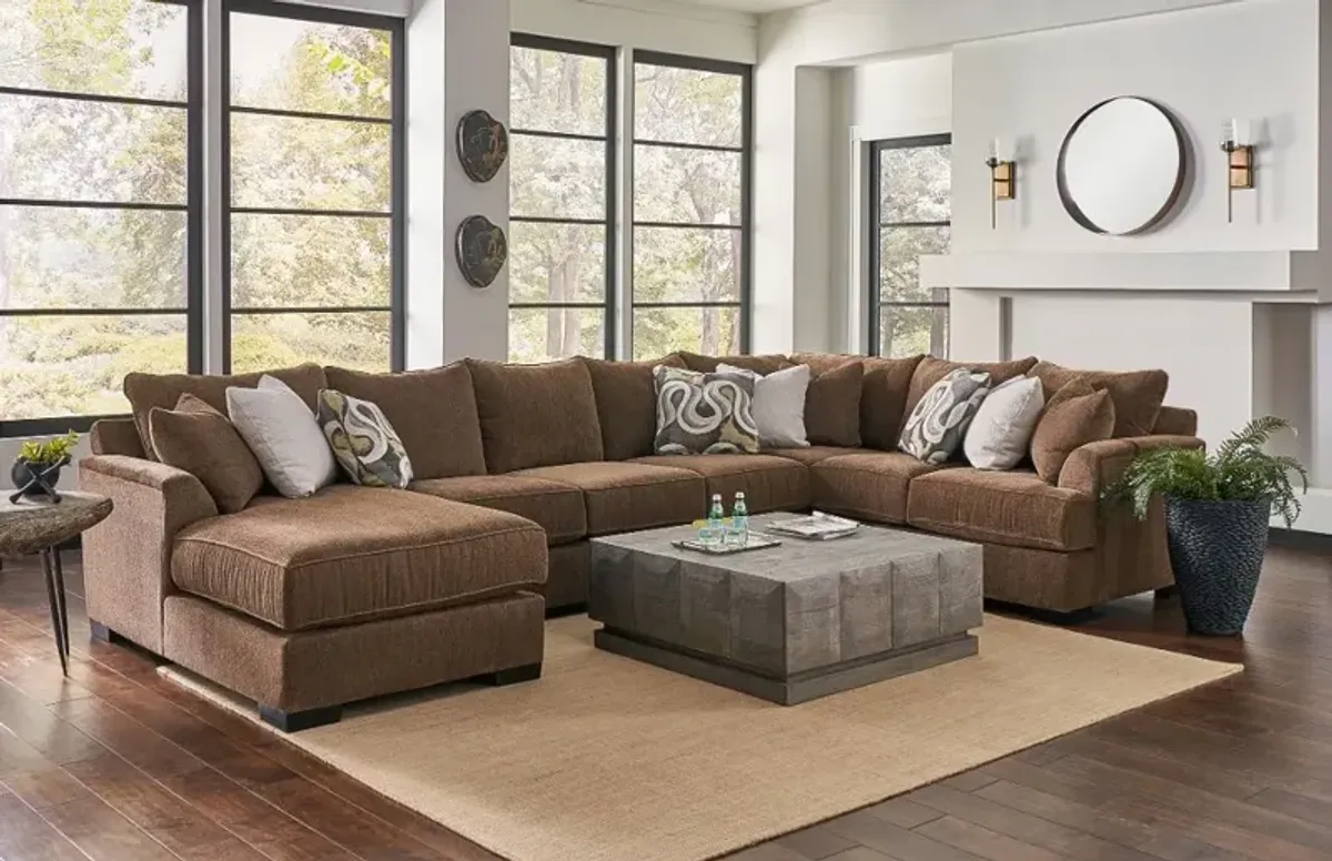 Tranquility Brown 3 Piece Sectional