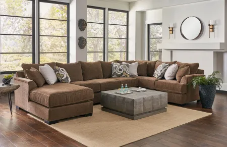 Tranquility Brown 3 Piece Sectional