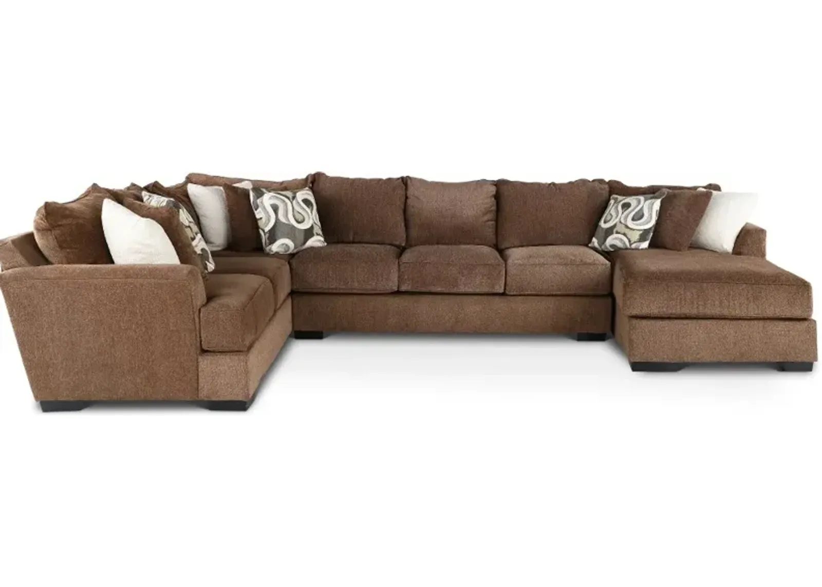 Tranquility Brown 3 Piece Sectional