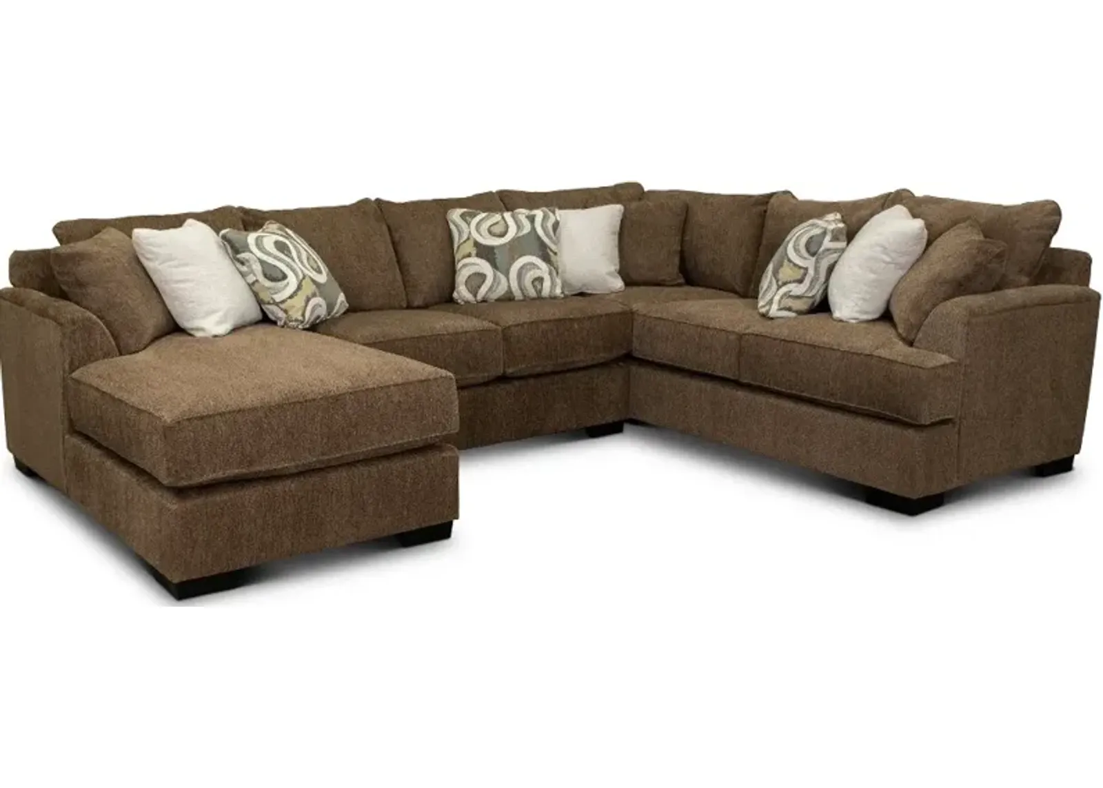 Tranquility Brown 3 Piece Sectional