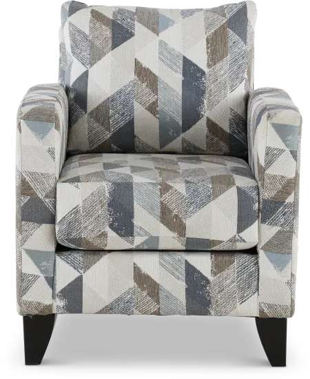 Bryn Triangle Pattern Accent Chair