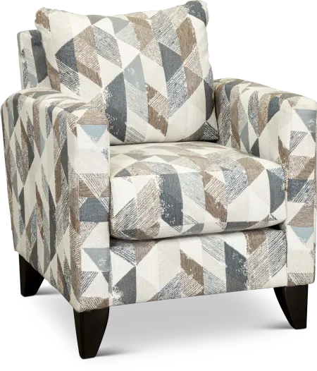 Bryn Triangle Pattern Accent Chair