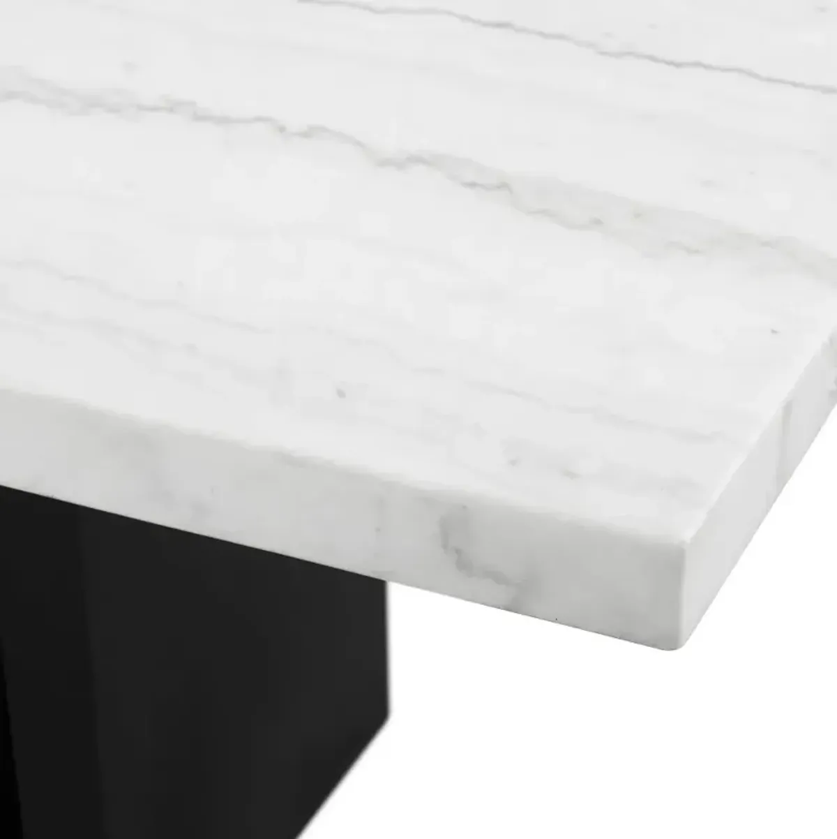 Valentino Marble and Black Room Table