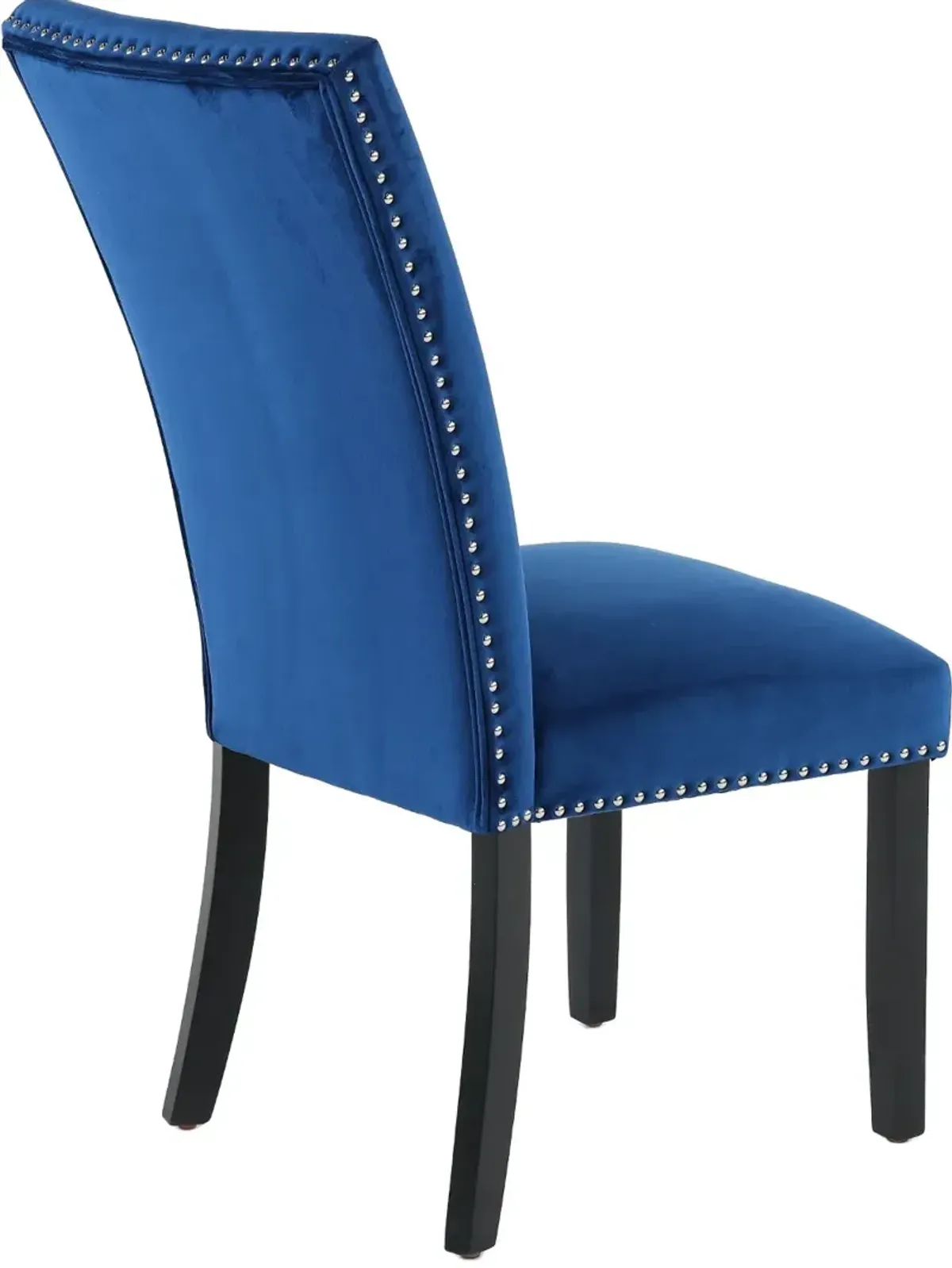 Valentino Blue Velvet Dining Chair