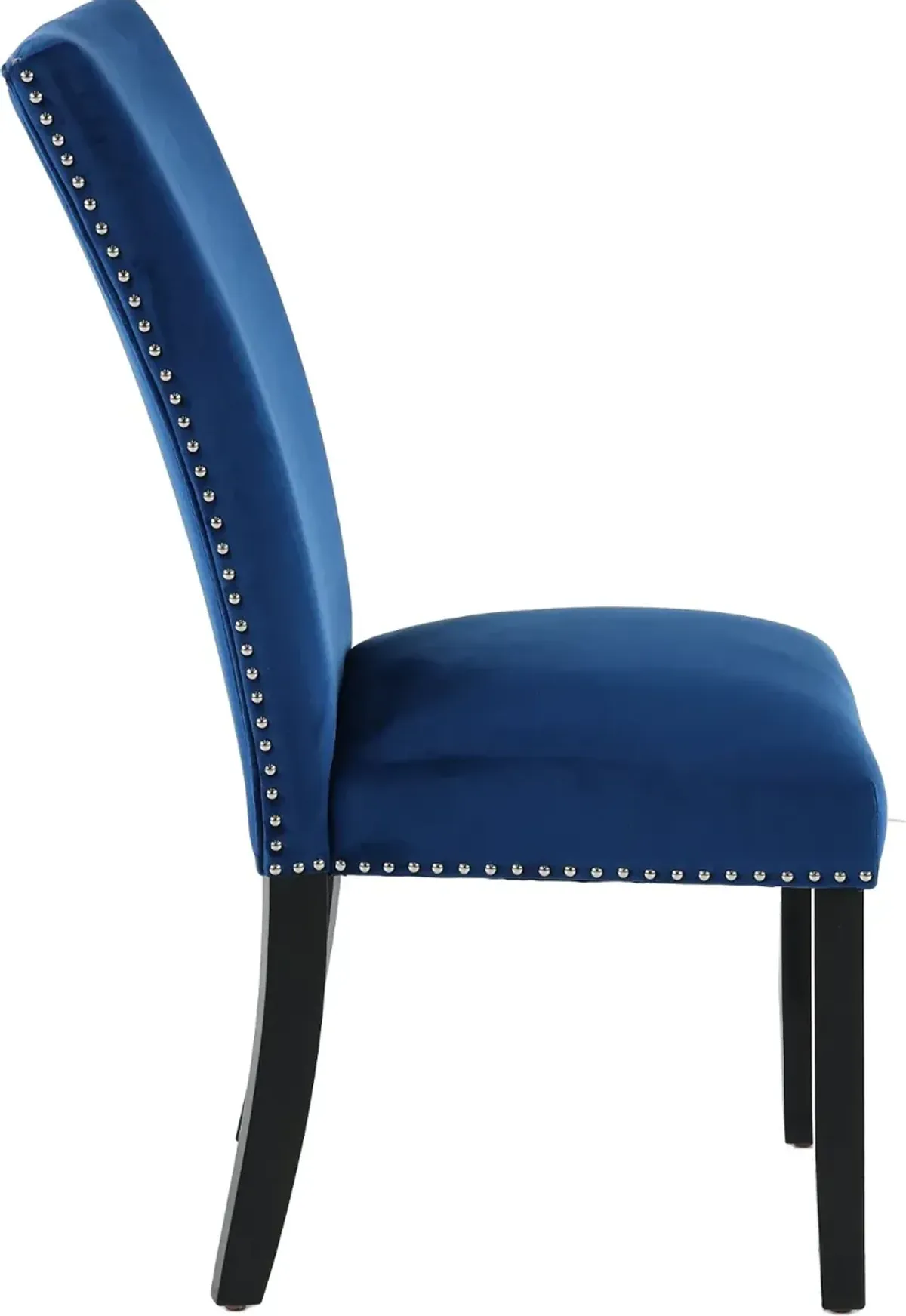 Valentino Blue Velvet Dining Chair