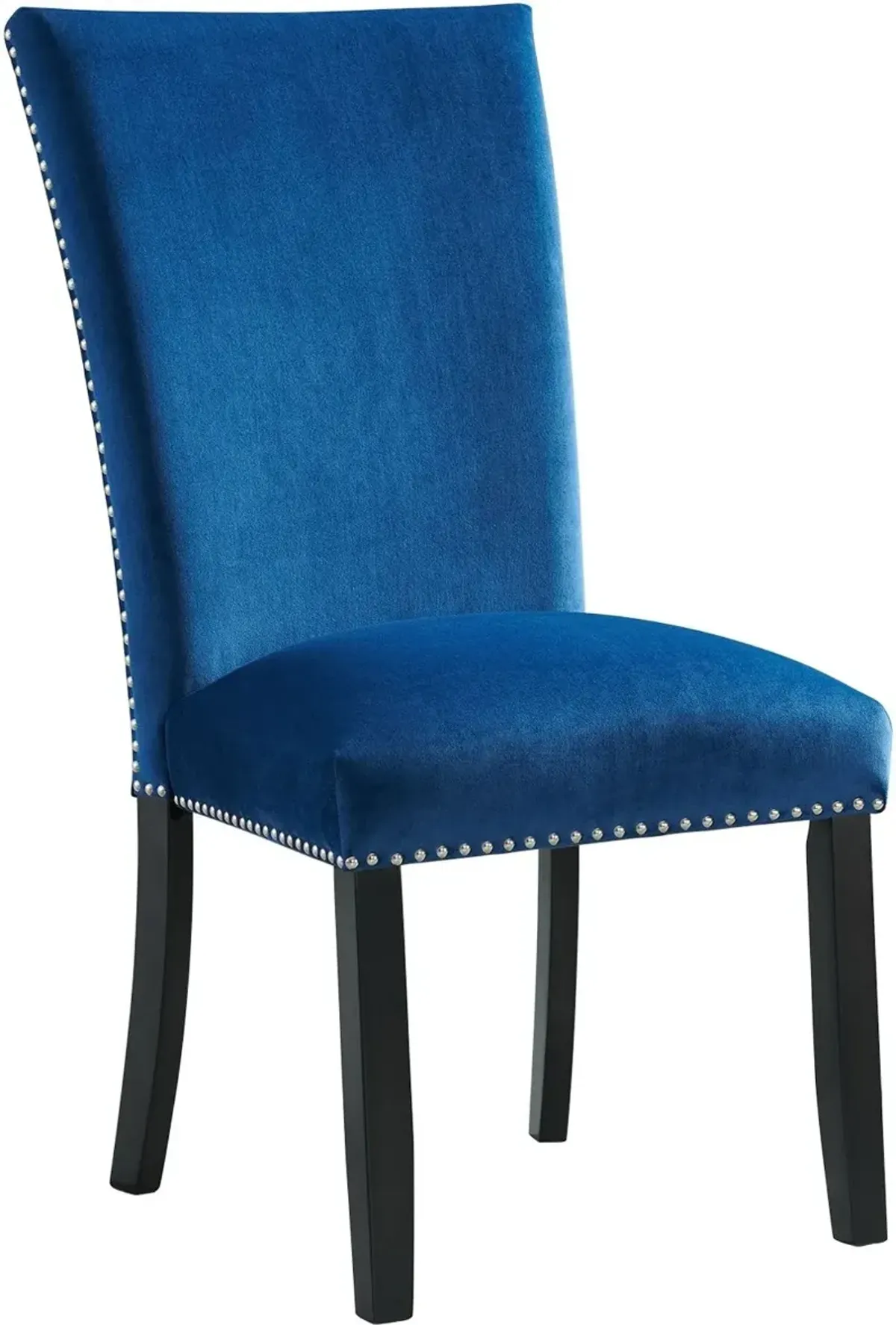 Valentino Blue Velvet Dining Chair