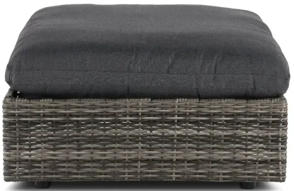 Cirrus Gray Patio Wicker Ottoman