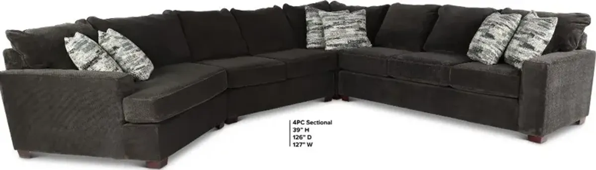 Autumn Gray 4 Piece Sectional