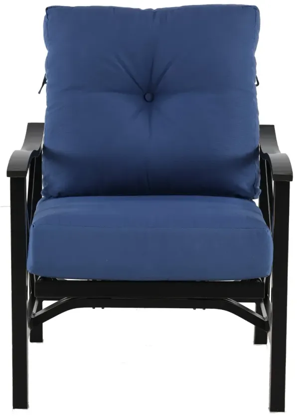 Denison Blue Rocking Patio Club Chair