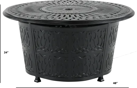 Montreal Antique Bronze 48 Inch Patio Round Fire Pit