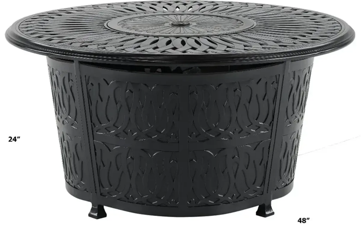 Montreal Antique Bronze 48 Inch Patio Round Fire Pit