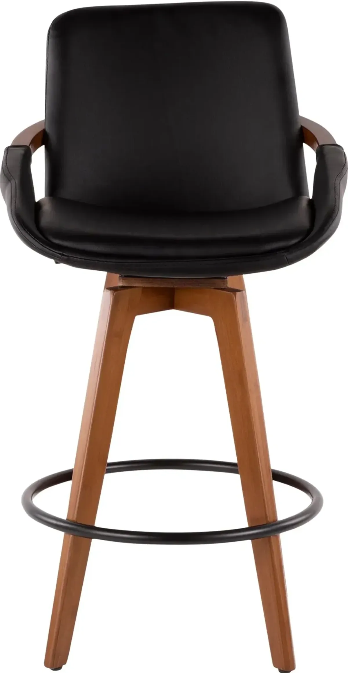 Cosmo Black and Brown Counter Height Stool