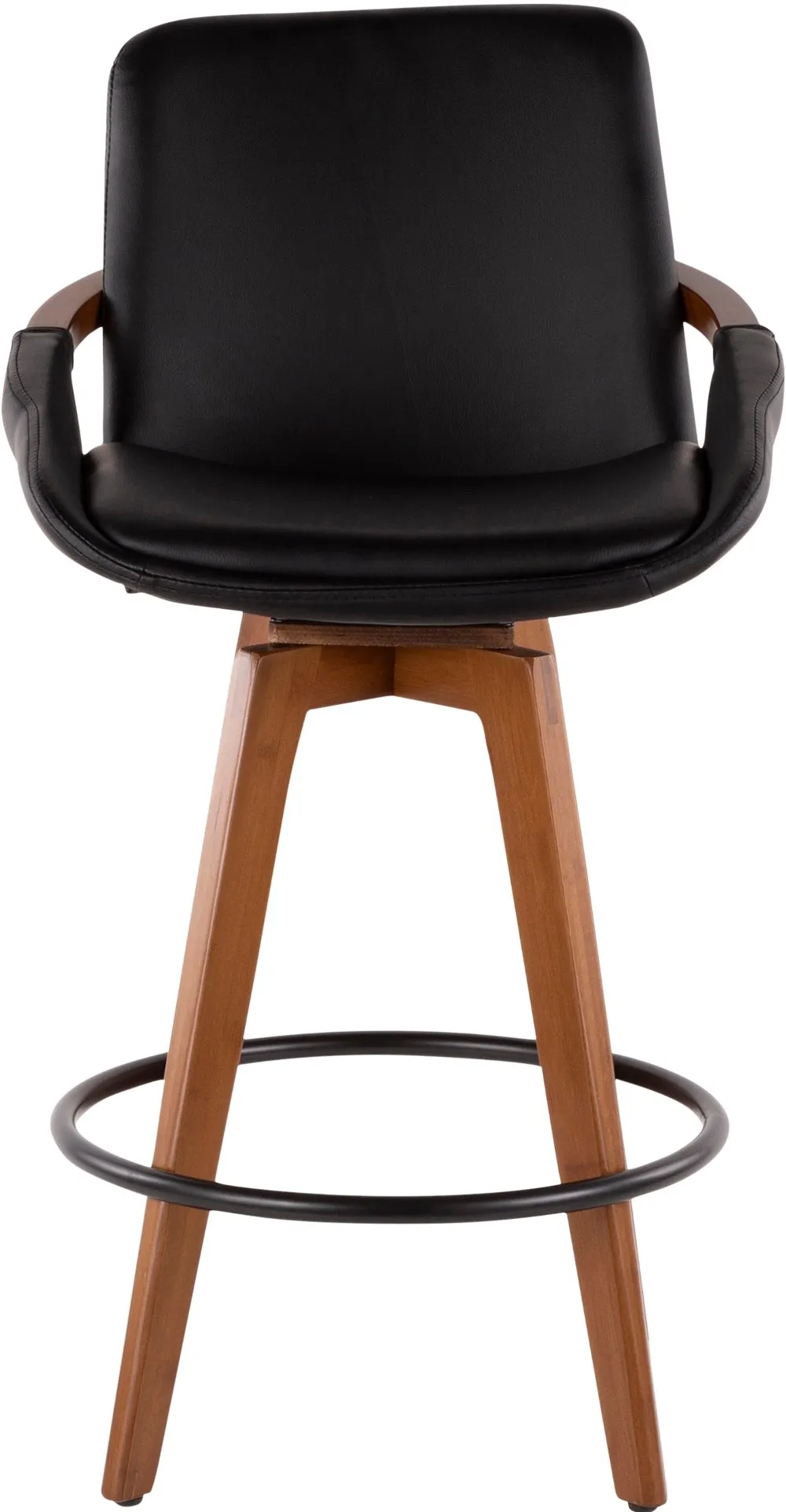 Cosmo Black and Brown Counter Height Stool