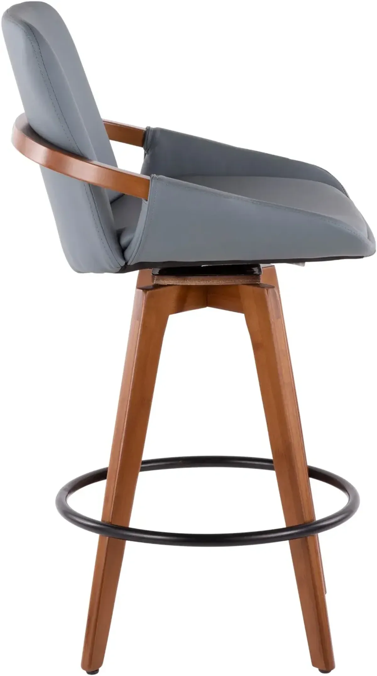 Cosmo Gray and Brown Counter Height Stool