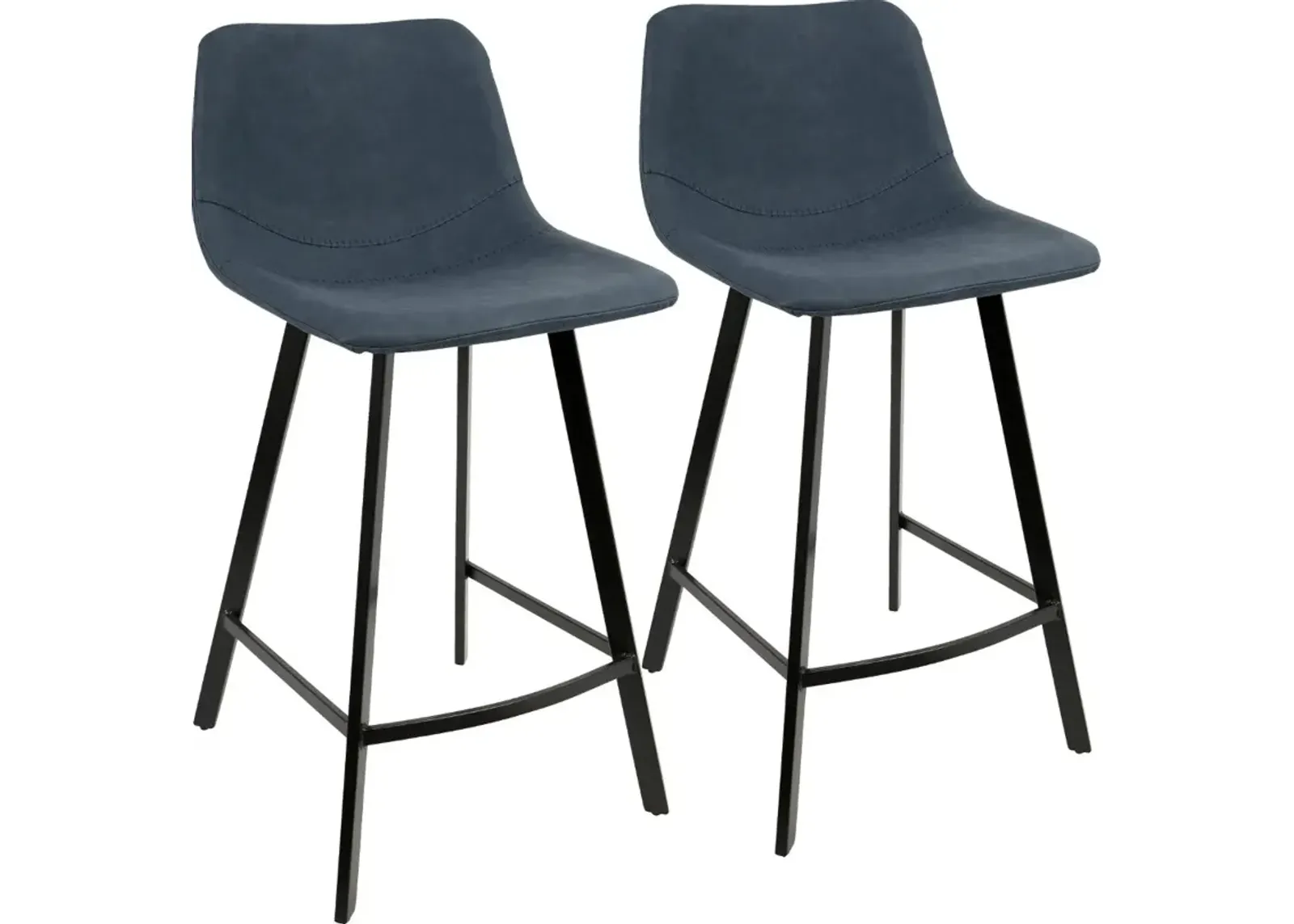 Outlaw Blue Counter Height Stool, Set of 2