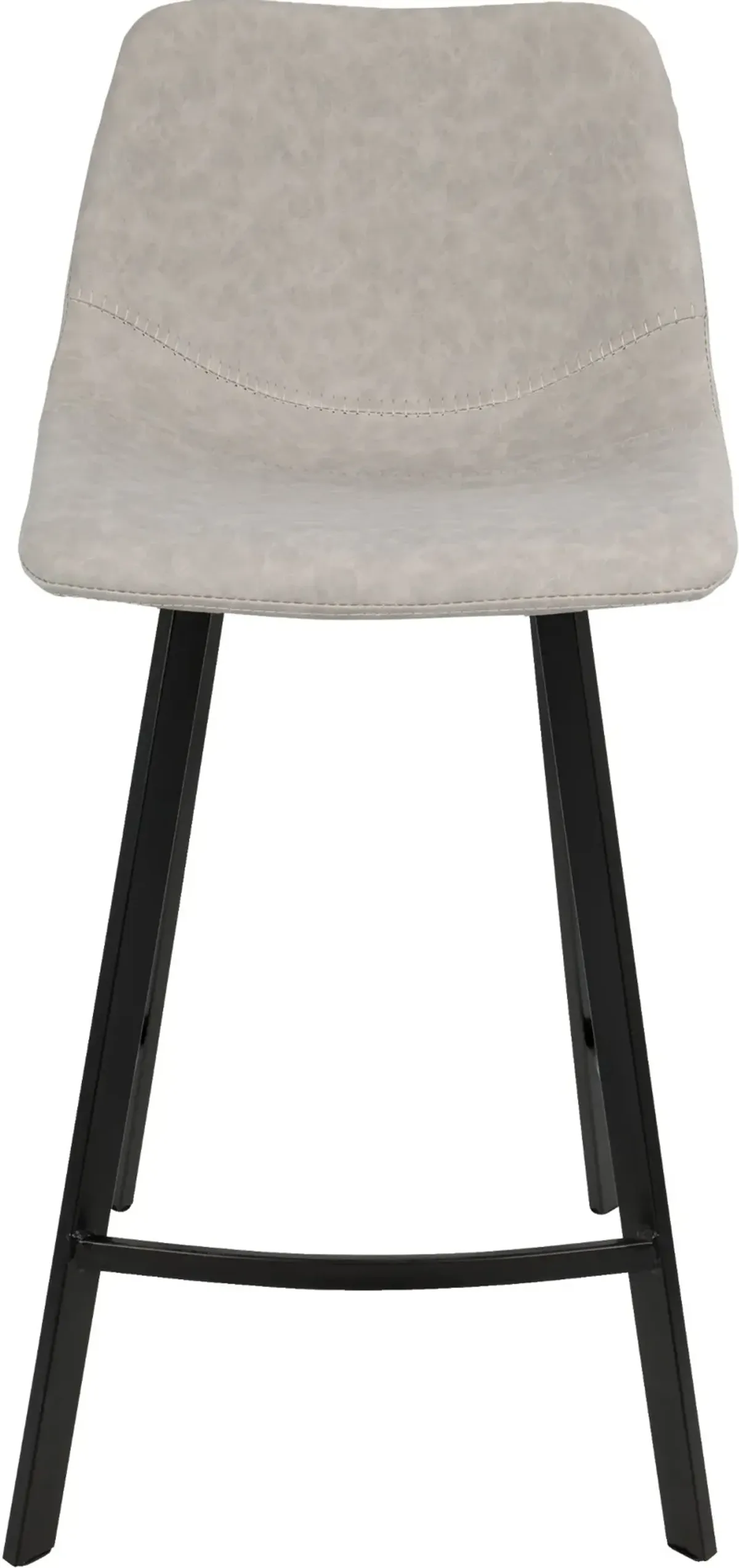 Outlaw Gray Counter Height Stool, Set of 2