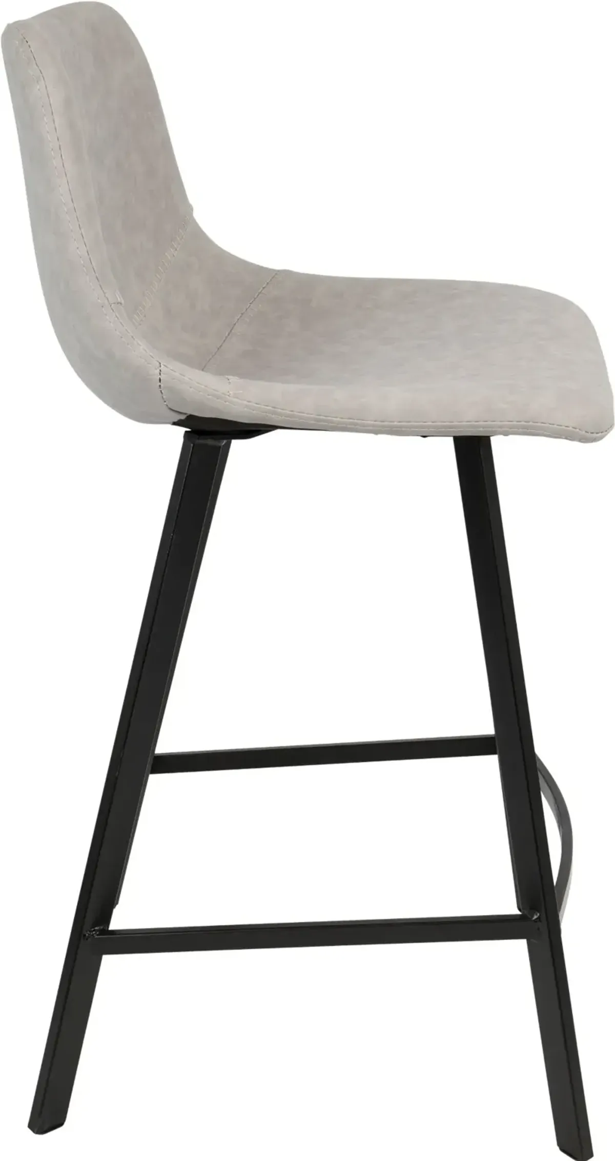 Outlaw Gray Counter Height Stool, Set of 2